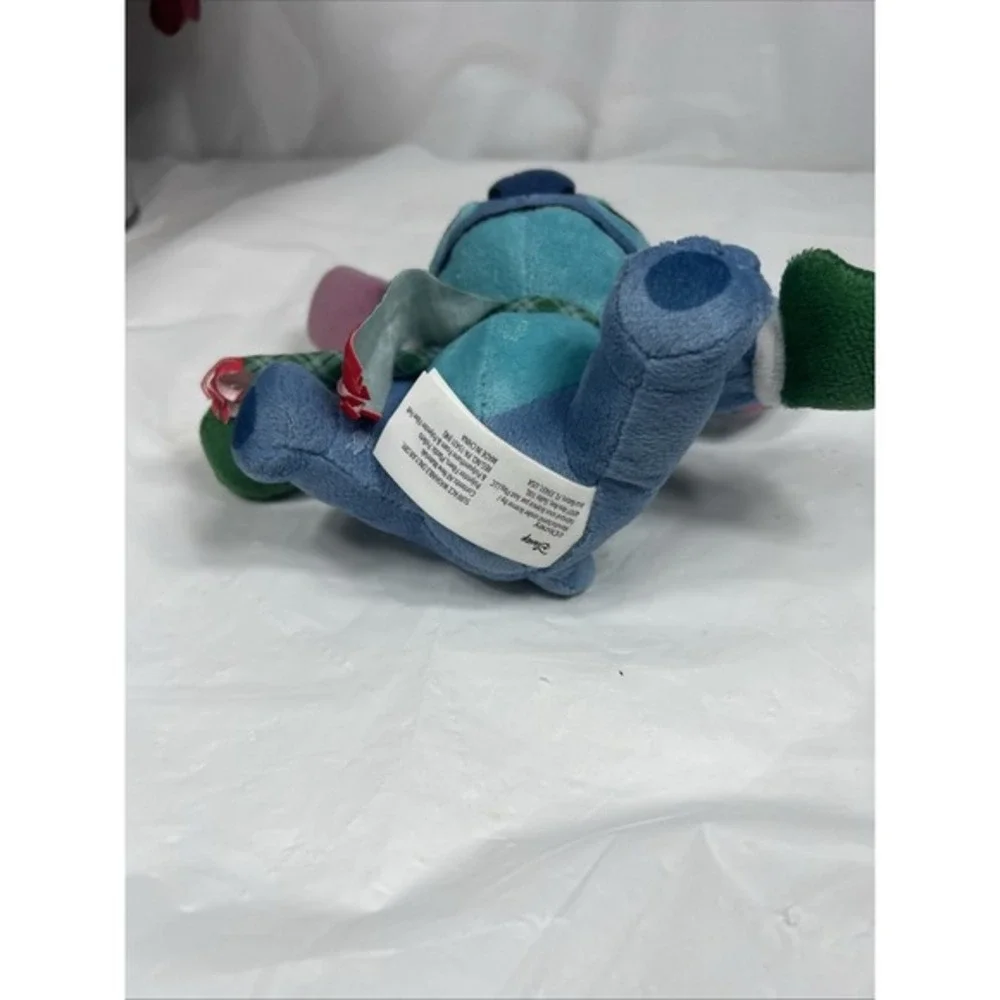 Disney Christmas Stitch Plush with Santa‎ Hat Scarf 6